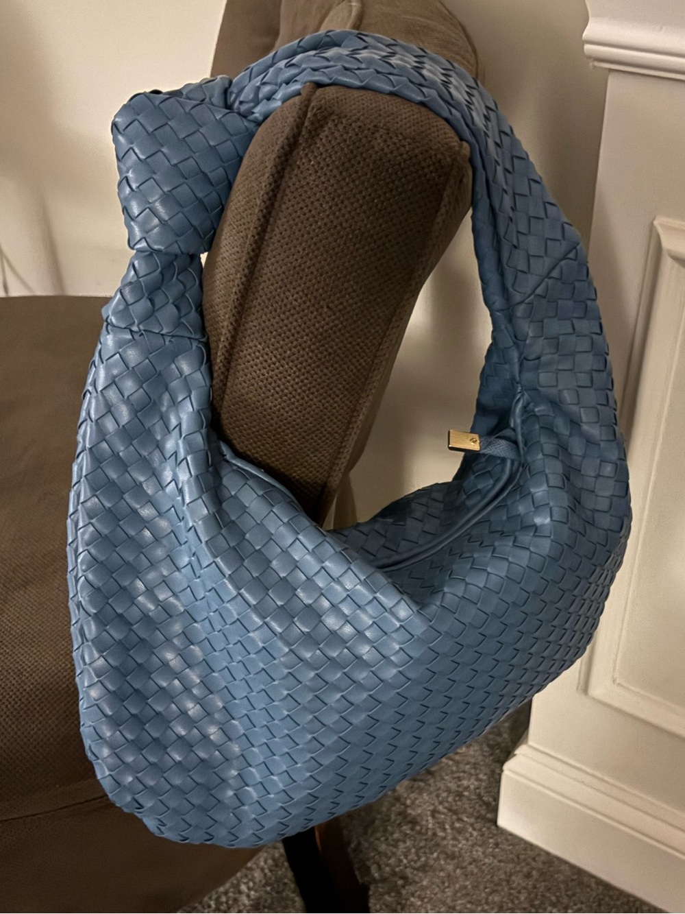 💖SPOTLIGHT💖NWOT Melie Bianco Brigitte Large Satchel in Sky Blue - Picture 5 of 8